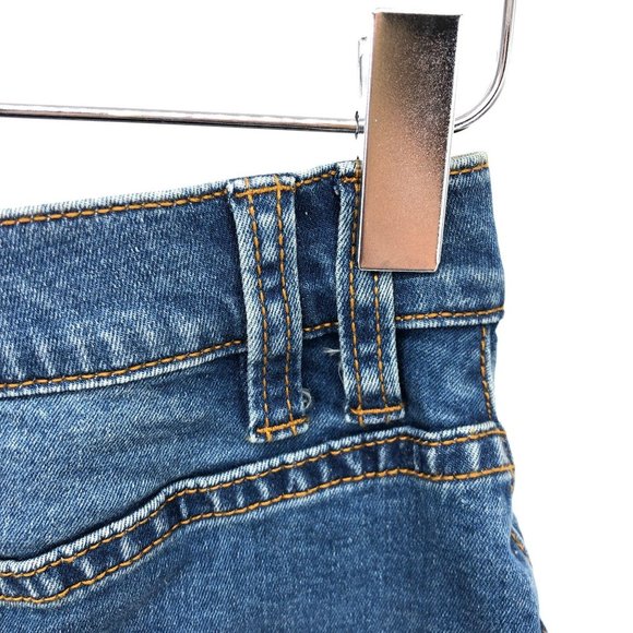 NWT BDG Denim Jeans Mini Skirt Sz 4 Frayed Belted - Picture 6 of 14